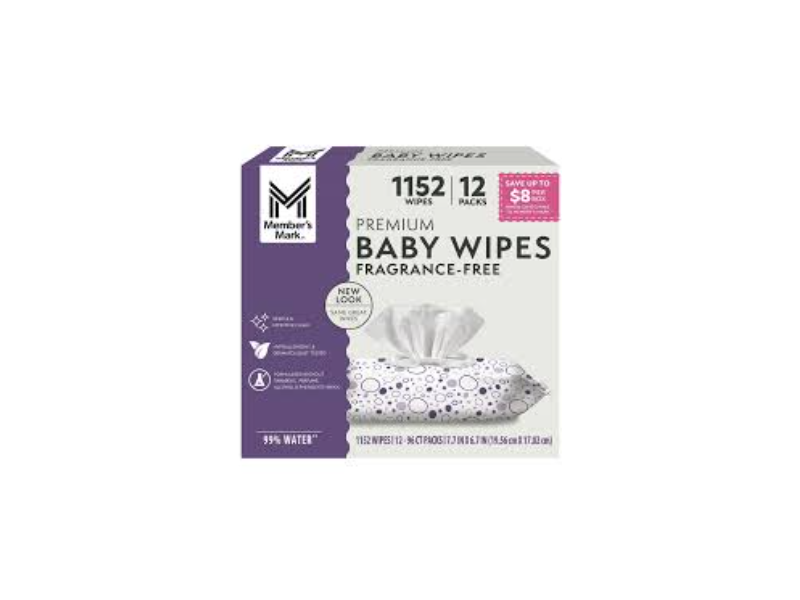 Member's Mark Premium Baby Wipes, 1152 Count, Pack Of 12