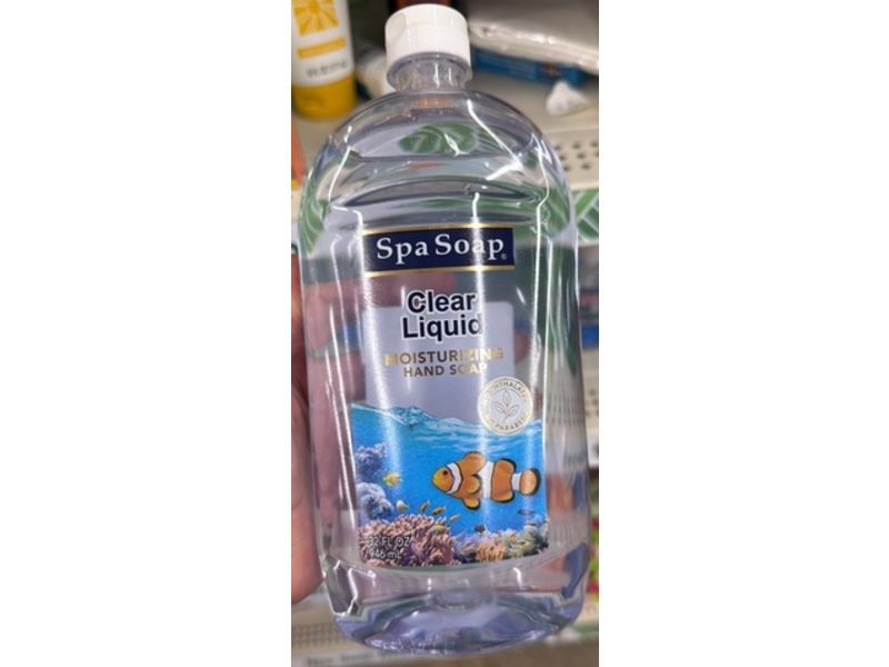 Spa Soap Clear Liquid Moisturizing Hand Soap, 32 fl oz/946 mL