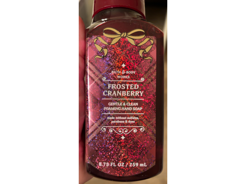Bath & Body Works Gentle & Clean Foaming Hand Soap, Frosted Cranberry, 8.75 fl oz/259 mL
