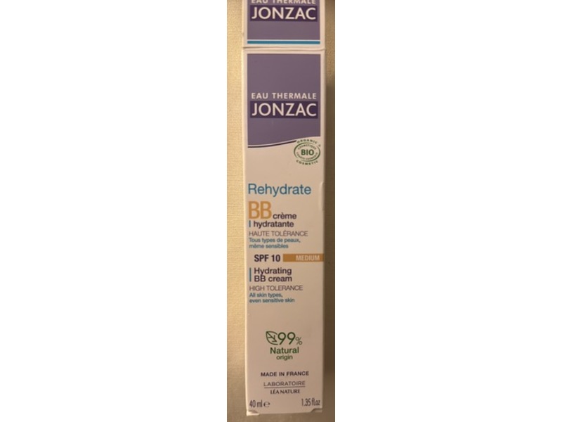 Eau Thermale Jonzac Rehydrate BB Cream, SPF 10, Medium, 1.35 fl oz/40 mL
