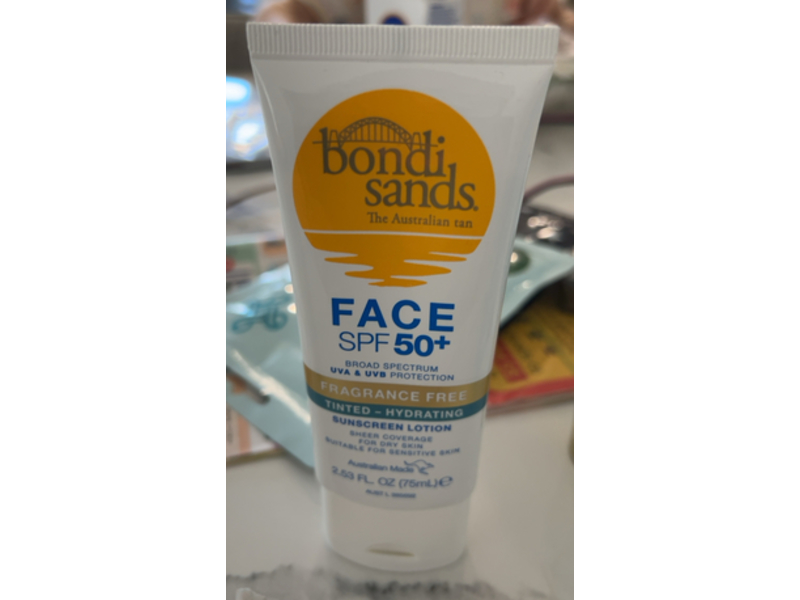 Bondi Sands Face Sunscreen Lotion, Spf 50+, 2.53 fl oz/75 mL