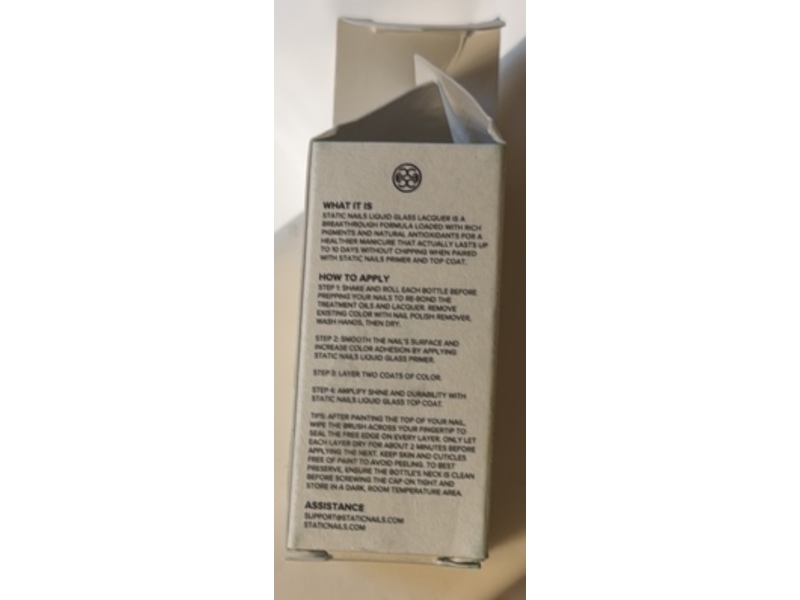 Static Nails Liquid Glass Lacquer, Quiet Luxury, 0.4 fl oz/12 mL