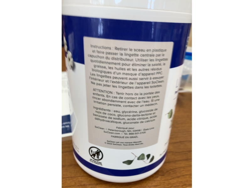 SoClean 100% Cotton Unscented CPAP Mask Wipes, 75 Count, Pack Of 2