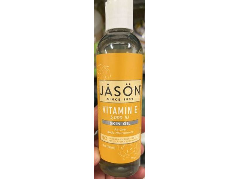 Jason Since 1959 Skin Oil, Vitamin E, 4 fl oz/118 mL