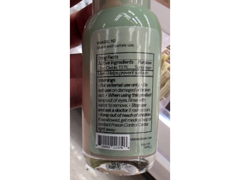 Versed Skin Solution Multi Serum Skin Tint Foundation, SPF 40 1C, 1 fl oz/30 mL