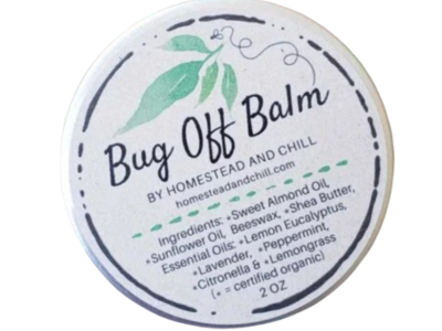 Homestead & Chill Organic Bug Off Balm, 2 oz