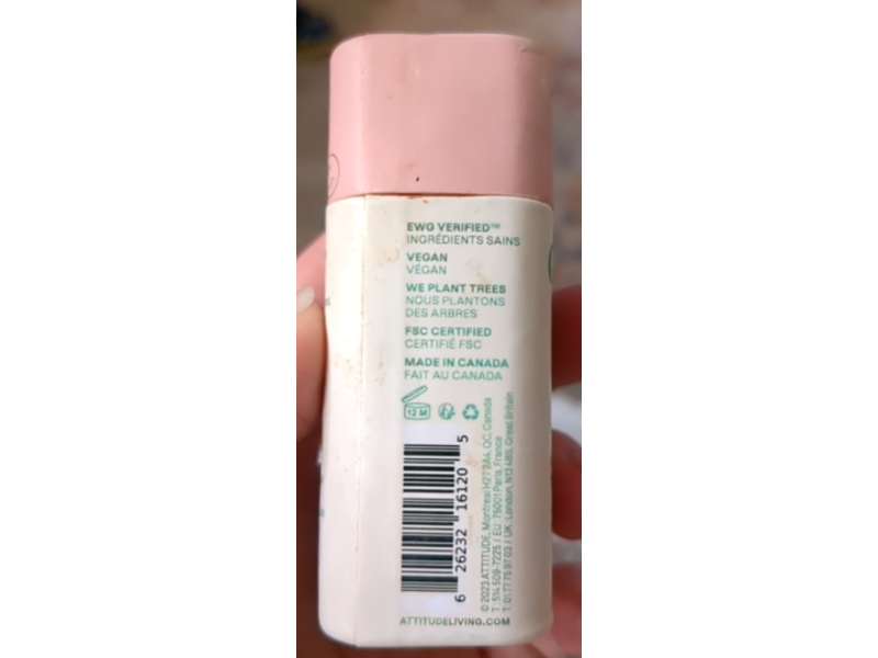 Attitude Oceanly Cheeks Blush, Silky Pink, 0.3 oz/8.5 g