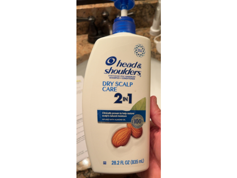Head & Shoulders 2 In 1 Shampoo + Conditioner, Almond Oil, 28.2 fl oz/835 mL