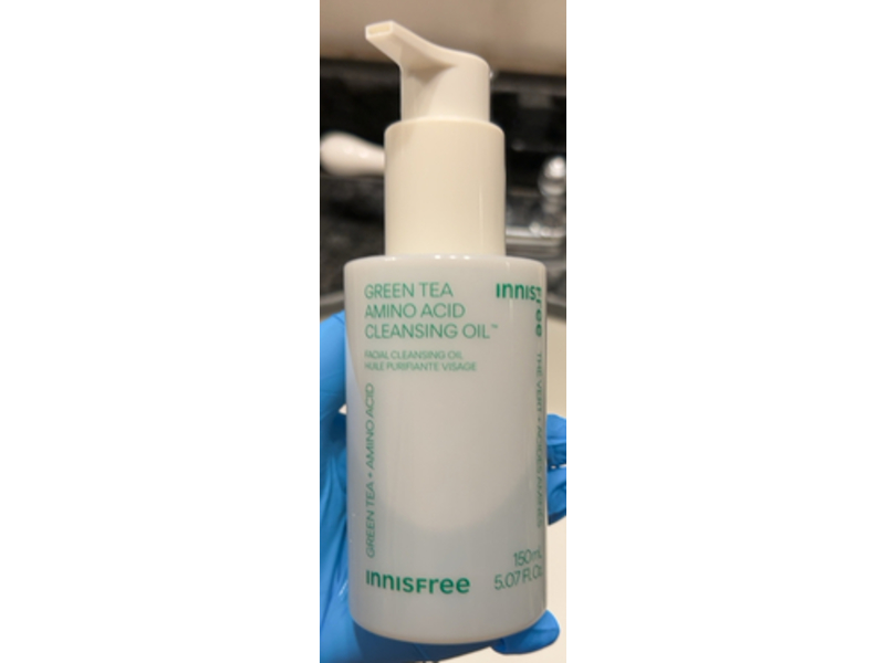 Innisfree Facial Cleansing Oil, Green Tea + Amino Acid, 5.07 fl oz/150 mL