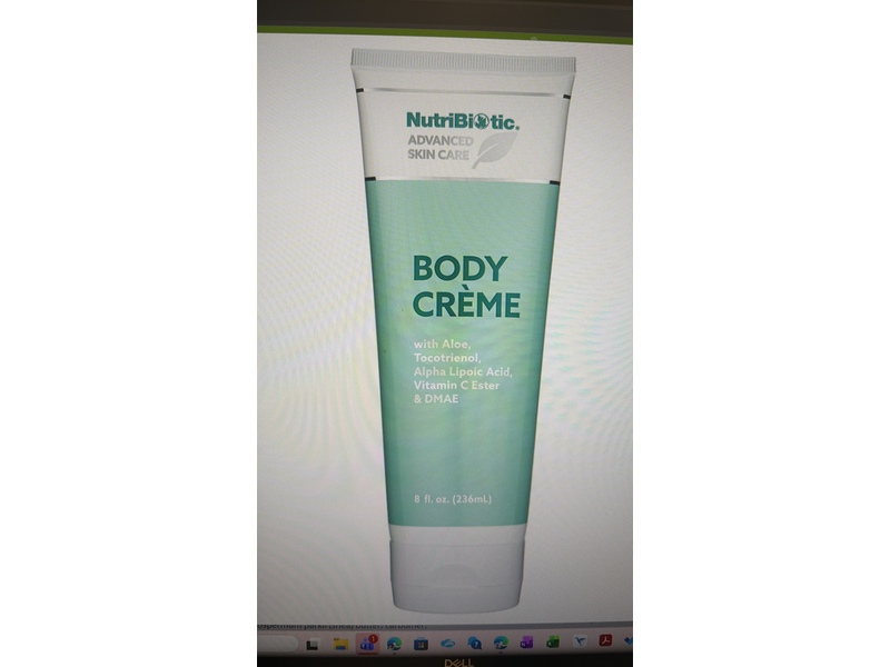 NutriBiotic Advanced Skin Care Body Creme, 8 fl oz/236 mL