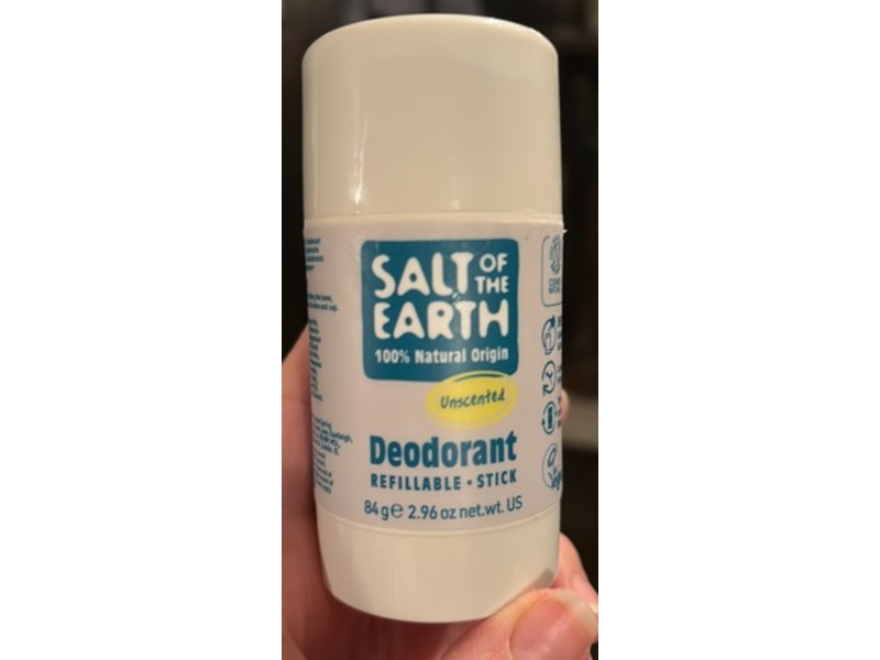 Salt Of The Earth Deodorant, Unscented, 2.96 oz/84 g
