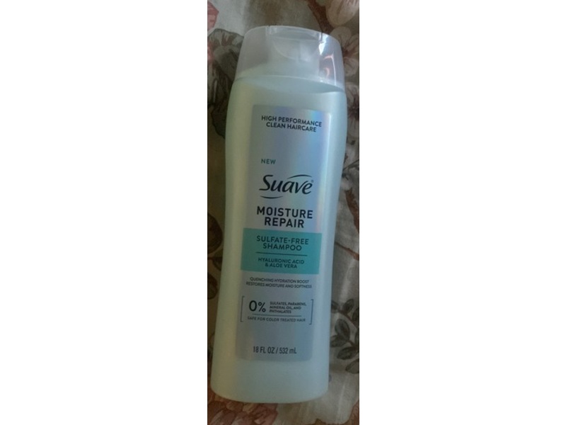 Suave Moisture Repair Shampoo, Hyaluronic Acid & Aloe Vera, 18 fl oz/532 mL