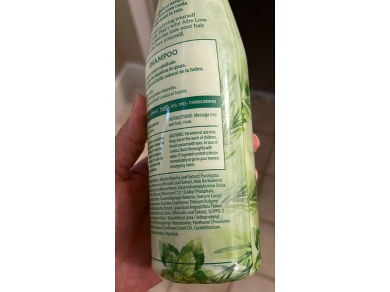 Afro Love Sulfate Free Shampoo, Naturally Refreshing, 16 oz/450 mL