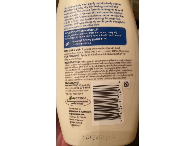 Aveeno Skin Relief Body Wash, 12 fl oz/354 mL
