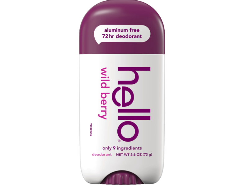Hello Deodorant, Wild Berry, 2.6 oz/73 g