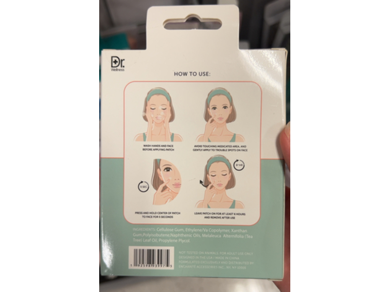 Dr Wellness Hydrocolloid Blemish Patches, 0.27 oz/7.8 g, 72 count