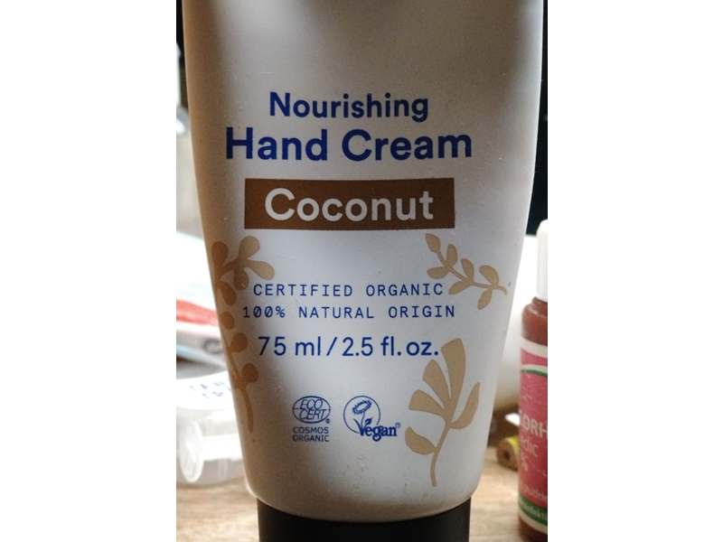 Urtekram Nourishing Hand Cream, Coconut, 2.5 fl oz/75 mL