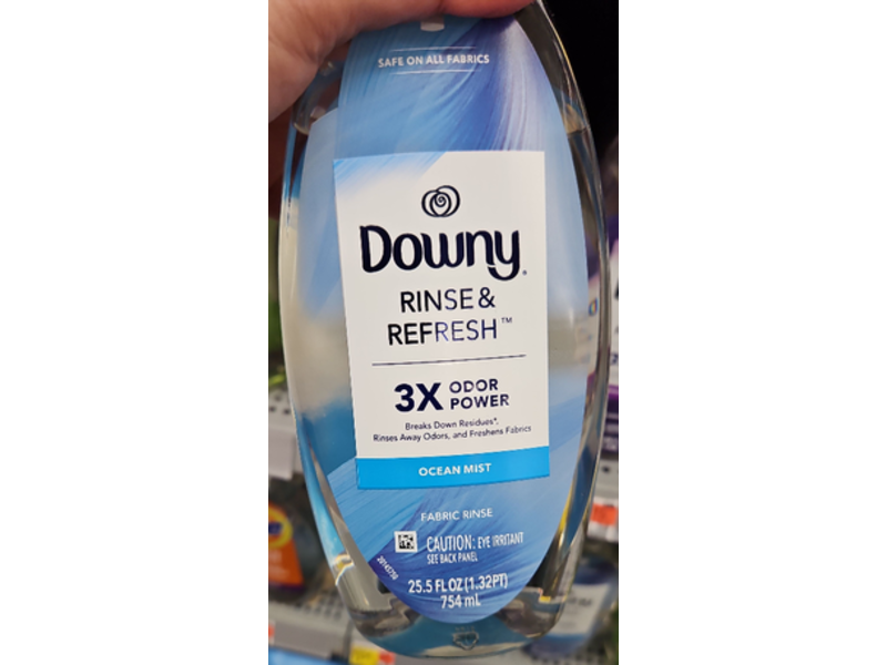Downy Rinse & Refresh Fabric Rinse, Ocean Mist, 25.5 fl oz/754 mL