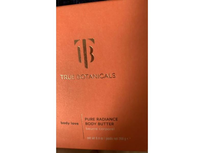 True Botanicals Pure Radiance Body Butter, 9.4 oz/268 g