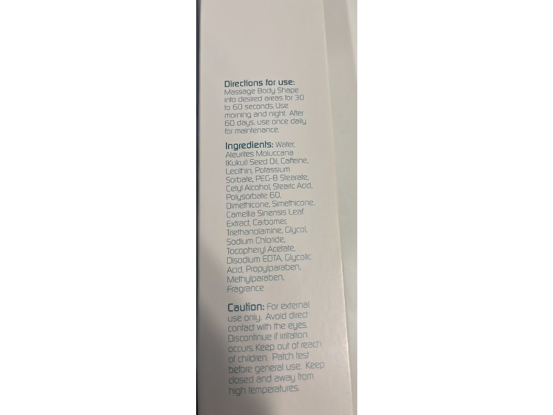 Hydroderm Body Shape Cellulite Toning Lotion, 8 fl oz/240 mL