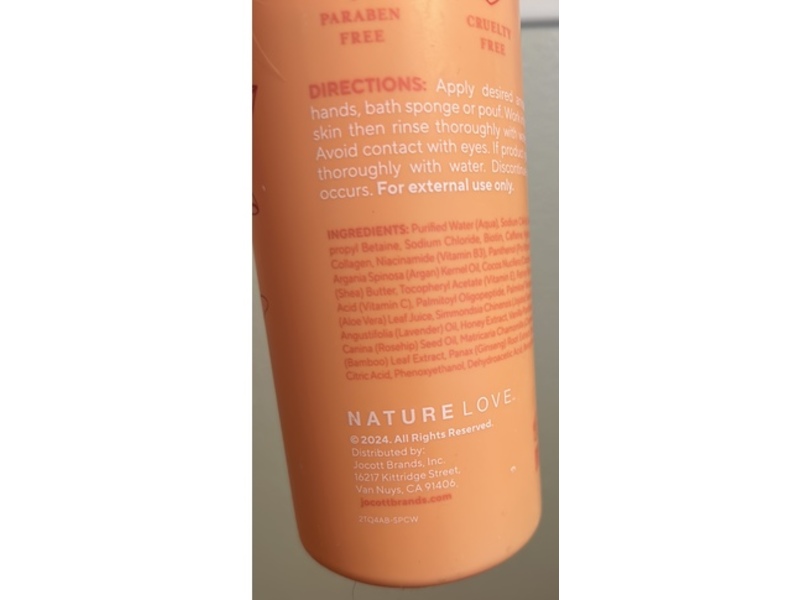 Nature Love Brightening Body Wash, Mango, 946 mL