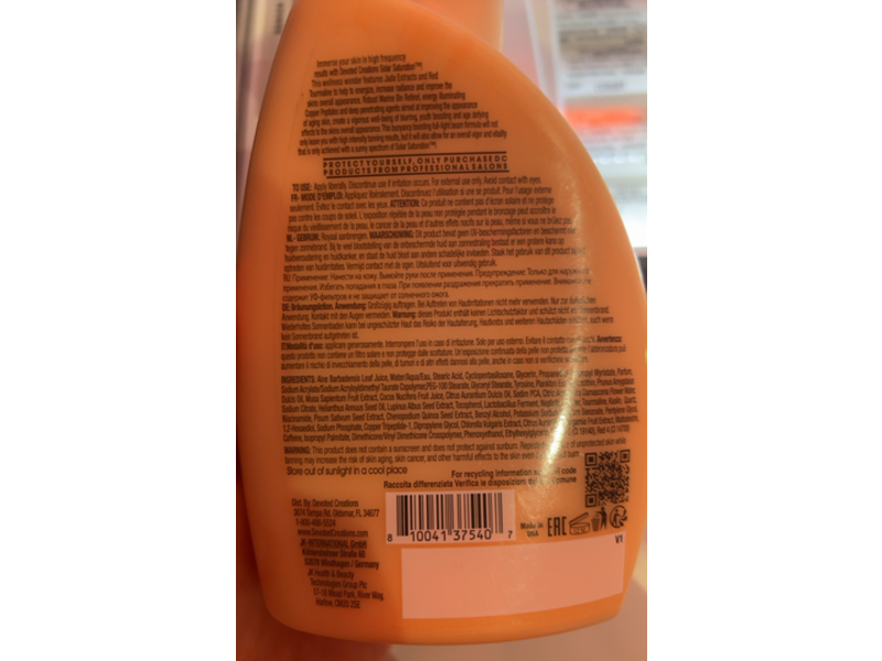 Devoted Creations Solar Saturation Dark Tanning Lotion, 13.5 fl oz/400 mL