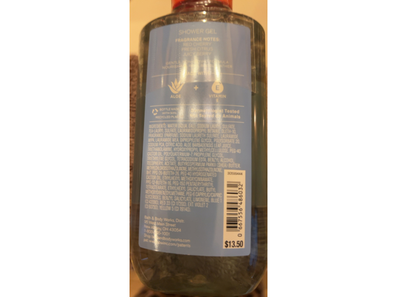 Bath & Body Works Fire Cracker Pop Shower Gel, Aloe + Vitamin E, 10 fl oz/295 mL, Pack Of 2