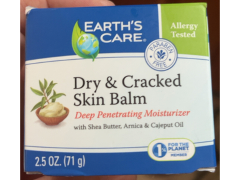 Earth's Care Dry & Cracked Skin Balm, Shea Butter, Arnica & Cajeput Oil, 2.5 oz/71 g