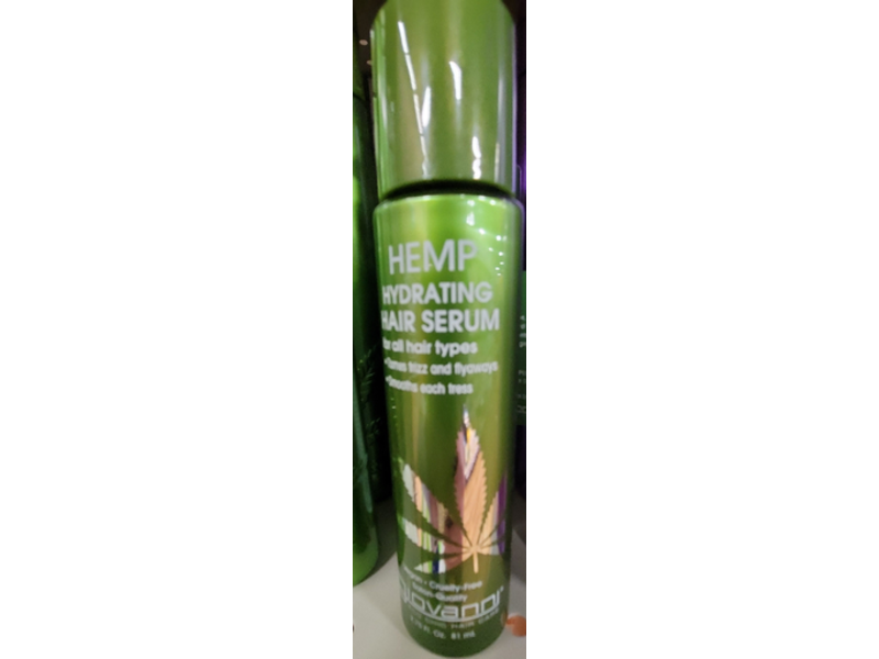 Giovanni Hydrating Hair Serum, Hemp, 2.75 fl oz/81 mL