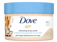 Dove Exfoliating Body Polish, Crushed Macadamia & Rice Milk, 10.5 oz/298 g - thumbnail 1