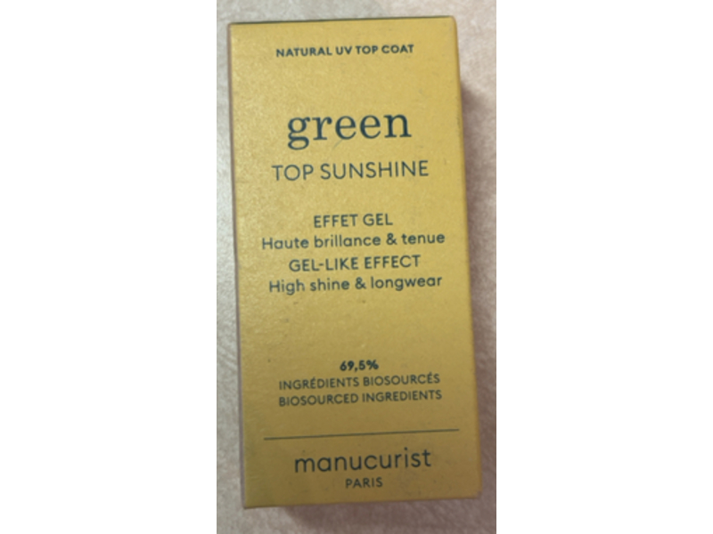 Manucurist Top coat sunshine, Green, 0.51 fl oz/15 mL