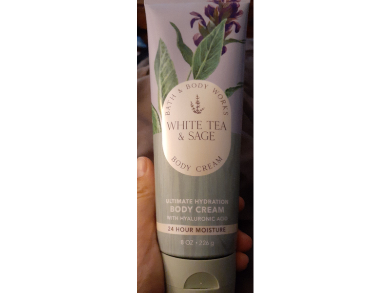 Bath & Body Works Body Cream, White Tea & Sage, 8 oz/226 g
