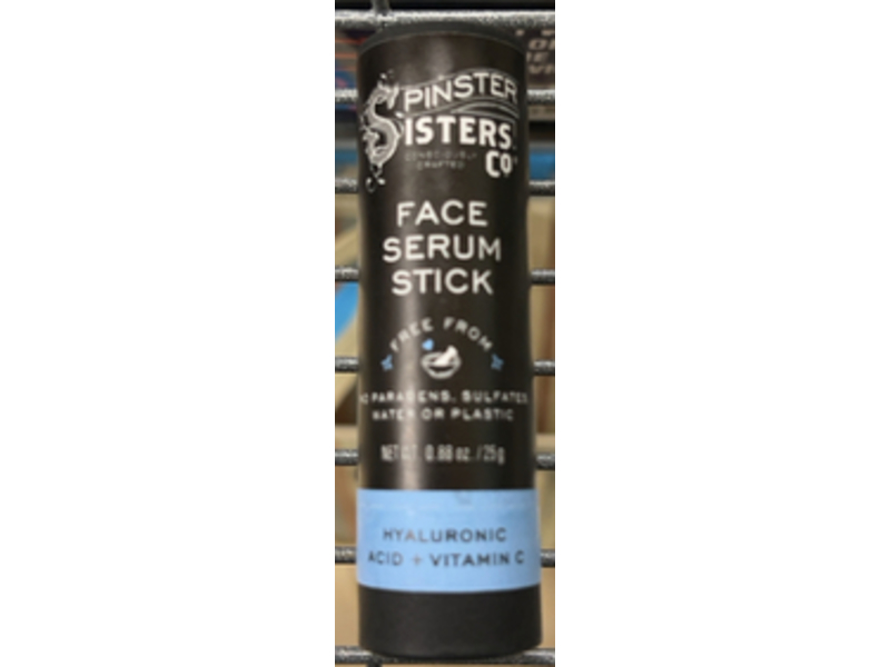 Spinster Sisters Co Face Serum Stick, Hyaluronic Acid + Vitamin C, 0.88 oz/25 g
