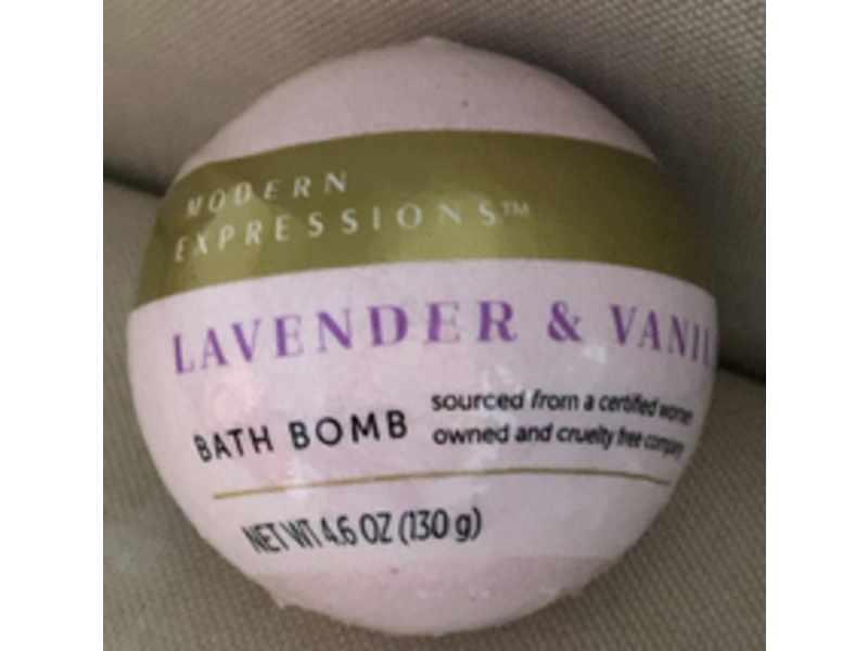 Modern Expressions Bath Bomb, Lavender & Vanilla, 4.6 oz/130 g