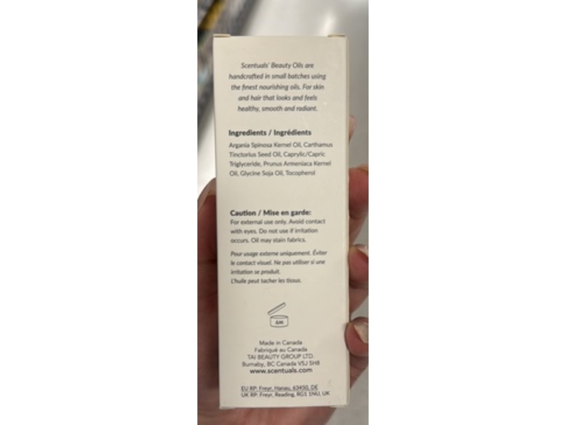 Scentuals Moisturizing Beauty Oil Blend, Organic Moroccan Argan, 2 fl oz/60 mL