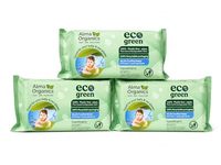Alma Organics Eco Green Baby Wipes, 60 Count, Pack Of 3 - thumbnail 1
