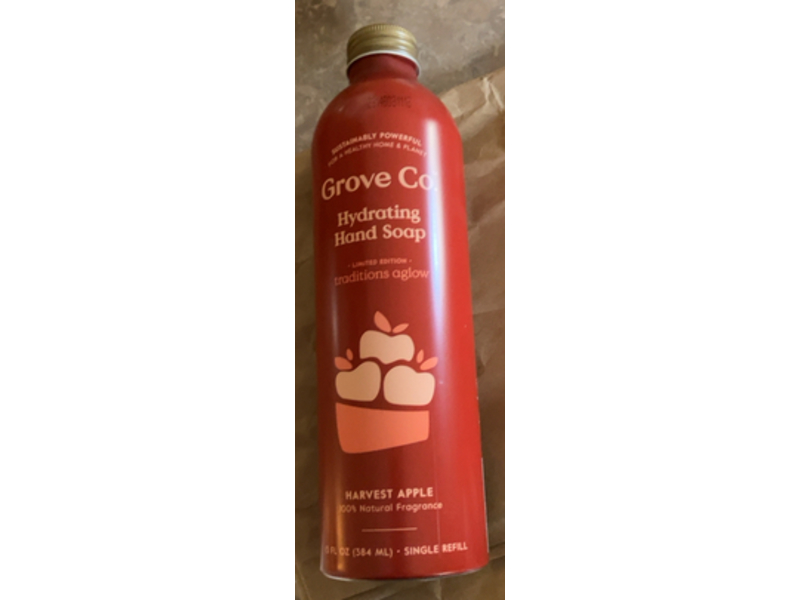 Grove Co Hydrating Hand Soap, Harvest Apple, 13 fl oz/384 mL