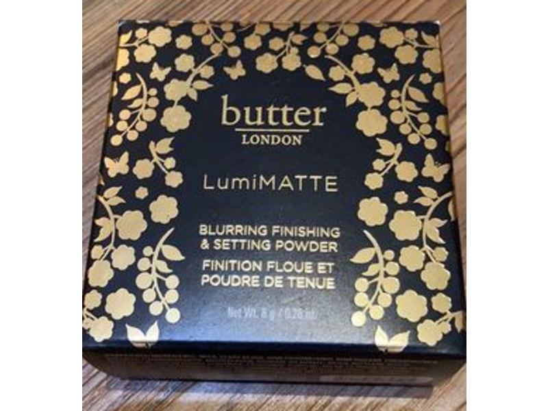 Butter London LumiMatte Blurring Finishing & Setting Powder, Tan/Medium, 0.28 oz/8 g