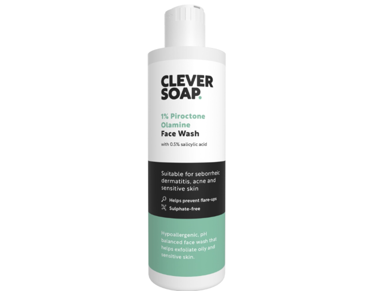 Clever Soap Face Wash, 1% Piroctone Olamine, 200 mL