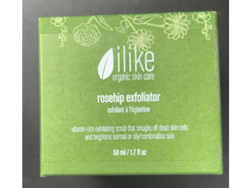 ilike Organic Skin Care Exfoliator, Rosehip, 1.7 fl oz/50 mL