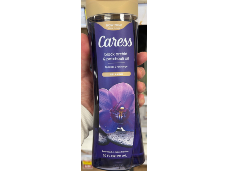 Caress Body Wash, Black Orchid & Patchouli Oil, 20 fl oz/519 mL