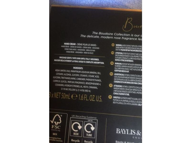 Baylis & Harding Hand Cream Set, Boudoire Rose, 1.6 fl oz/50 mL,