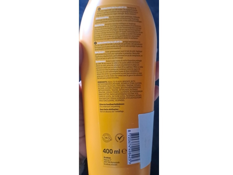 Kruidvat Solait Kids Sun Milk Sunscreen, SPF 50+, 400 mL