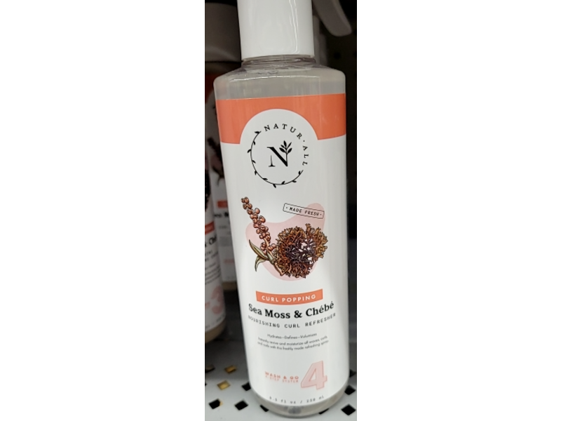 Naturall Curl Popping Nourishing Curl Refresher, Sea Moss & Chebe, 8.5 fl oz/250 mL