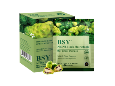 Bsy Hair Colour Shampoo, Noni Black Hair Magic, 20 mL, Pack Of 12