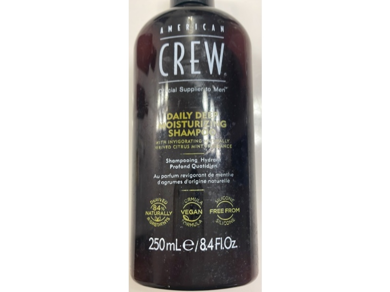 American Crew Daily Deep Moisturizing Shampoo, Citrus Mint, 8.4 fl oz/250 mL