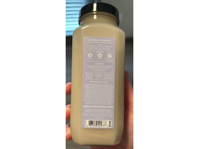 Bath & Body Works Aromatherapy Luxe Bath, Lavender + Vanilla, 15 fl oz/ 445 mL
