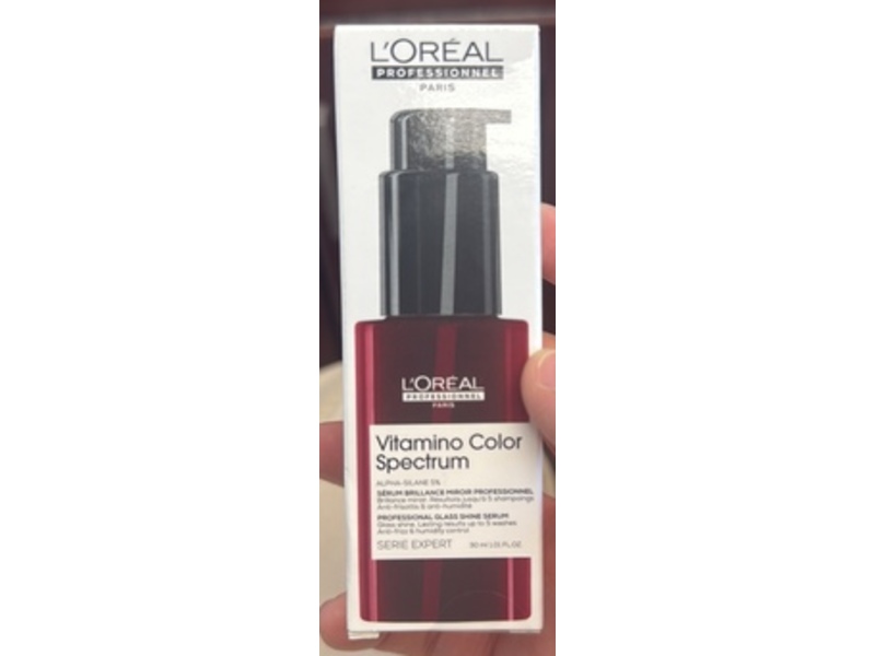 L'Oreal Professionnel Paris Vitamino Color Spectrum Professional Glass Shine Serum, 1.01 fl oz/30 mL