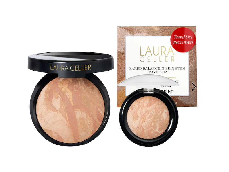 Laura Geller Balance-N-Brighten Color Correcting Baked Powder Foundation Duo, Light