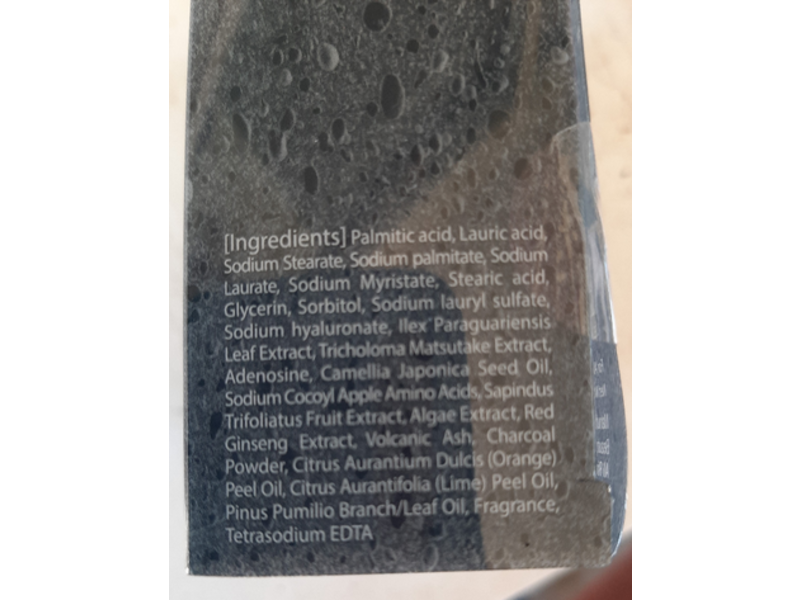 Masqueology Jeju Volcanic Ash Charcoal Pore Cleansing Bar, 3.52 oz